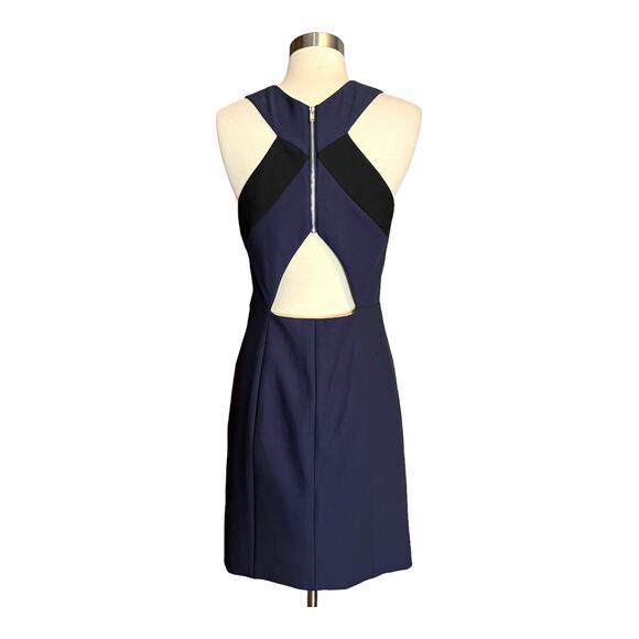 ELIZABETH AND JAMES Elliot Dress Navy Blue Dress Mini Sleeveless Cutout Back 10 - Picture 8 of 14